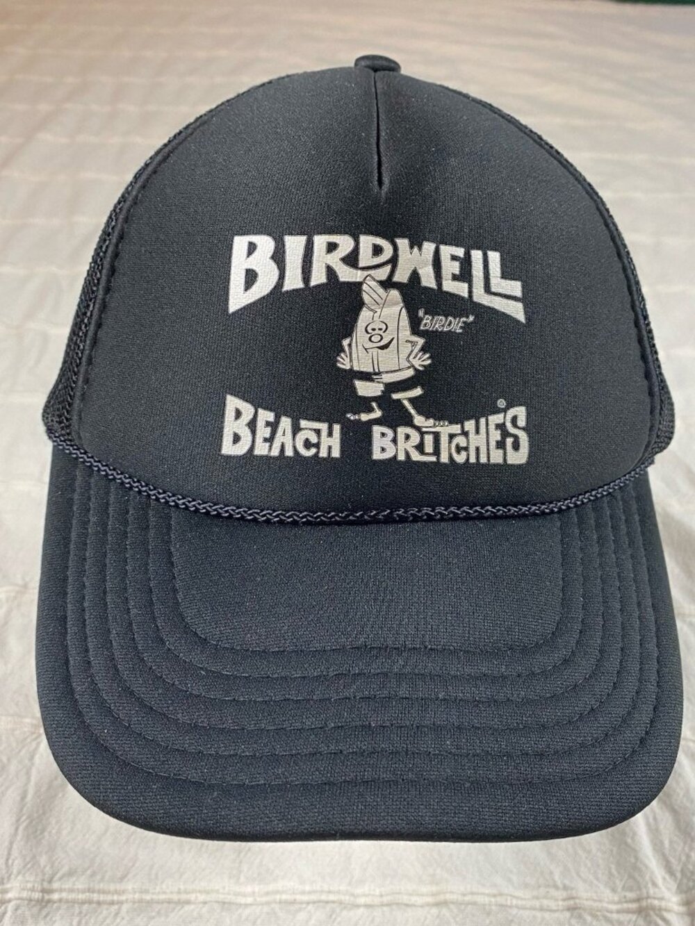 Birdwell Beach Britches Foam Mesh Snapback Trucker Hat One Size Black Rope Cap